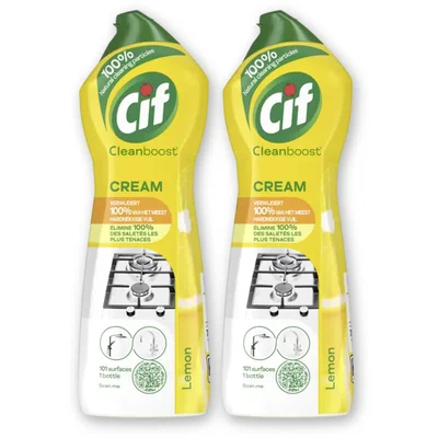 Cif Schuurmiddel citroen cream 2-pack
