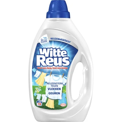 Witte Reus Wasmiddel vloeibaar gel wit