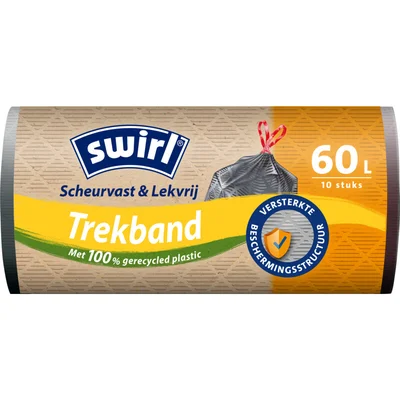 Swirl Vuilniszakken met trekband 60 liter