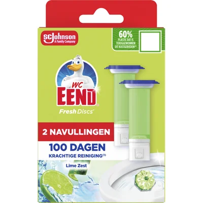 WC-Eend Fresh discs lime zest navul