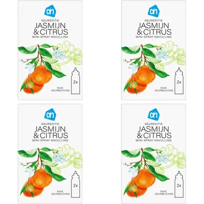 AH Spray geureditie jasmijn navul 4-pack