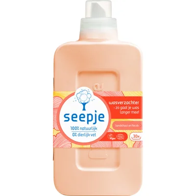 Seepje Wasverzachter sandelhout en perzik