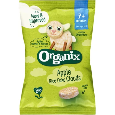 Organix Apple rice cake clouds 7m+