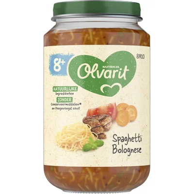 Olvarit Spaghetti bolognese 8m+