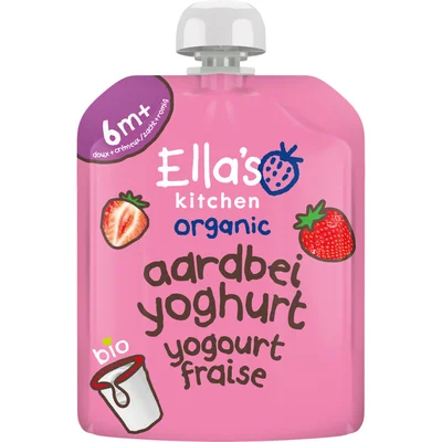 Ella's kitchen Biologische Aardbeien yoghurt 6m+
