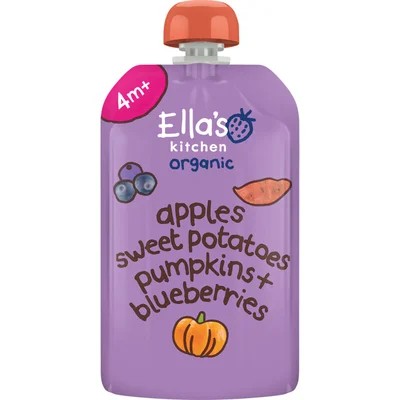 Ella's kitchen Knijpfruit apples + sweet potatoes 4m+