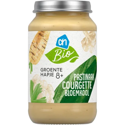 AH Biologisch Groentehapje pastinaak courgette 8+
