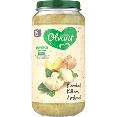 Olvarit Bloemkool kalkoen aardappel 15m+