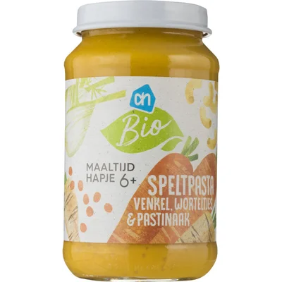 AH Biologisch Speltpasta venkel wortel pastinaak 6m+