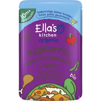 Ella's kitchen Kipkerrie met sperziebonen en kokos 10m+