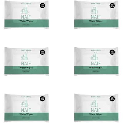 Naïf waterdoekjes 6-pack