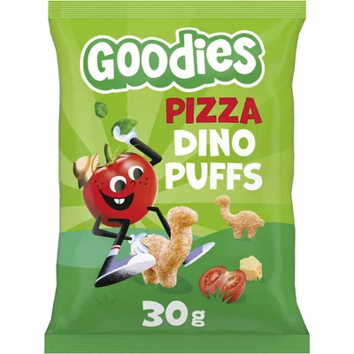 Goodies Snack dino puffs pizza 3+ jaar