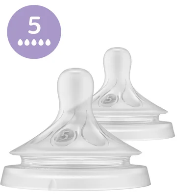 Avent Flesspeen 6 maanden 4 gaatjes