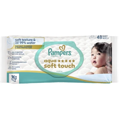 Pampers Aqua soft touch baby wipes