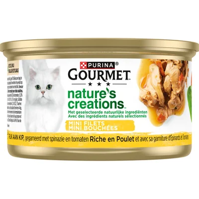 Gourmet Nature's creations met kip & spinazie