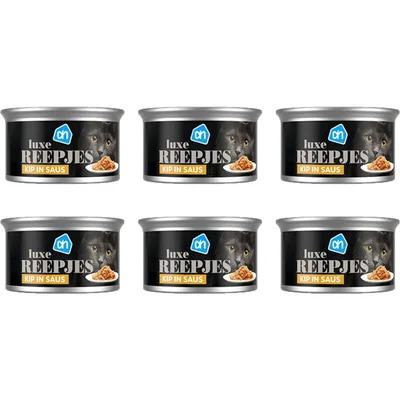 AH Luxe kip reepjes in saus 6-pack