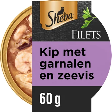 Sheba Filets kip met garnalen en zeevis