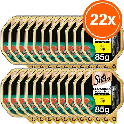 Sheba Classics pat met kip 22-pack