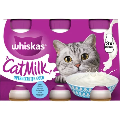 Whiskas Kattenmelk 3-pack