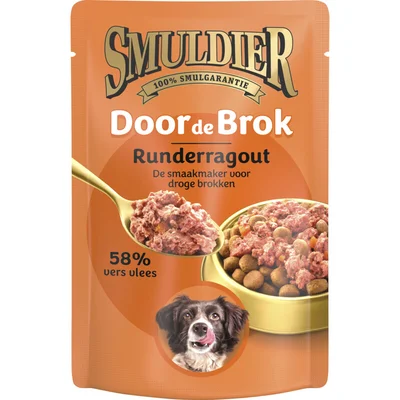 Smuldier Door de brok runderragout