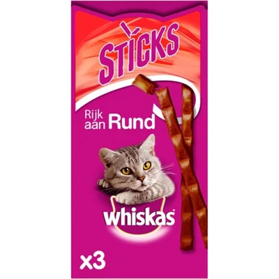 Whiskas Sticks rund kattensnacks
