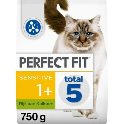 Perfect fit Kattenbrokken sensitive 1+ kalkoen