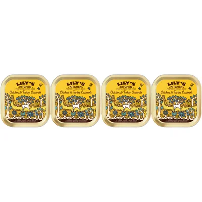Lily's Kitchen Kip en kalkoen casserole 4-pack