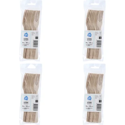 AH Houten vork 4-pack