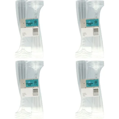 AH Champagneglas plastic 4-pack