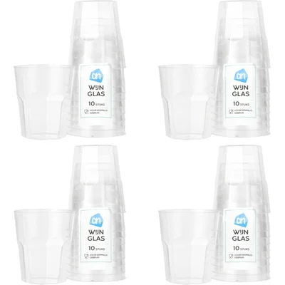 AH Wijnglas facet 4-pack