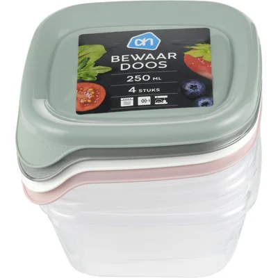 AH Bewaardoos 0.25ltr vierkant