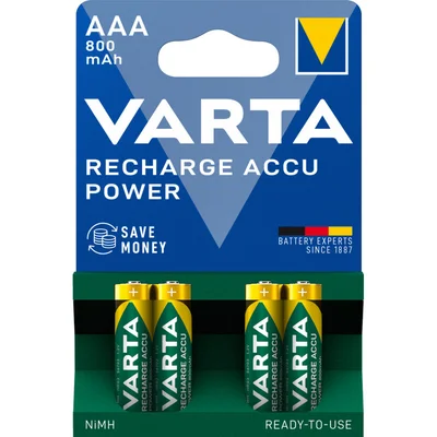 Varta AAA oplaadbare batterijen 800 mAh