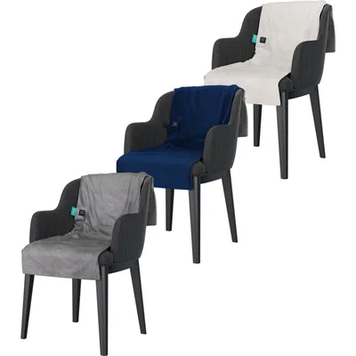 Sinji Heating chair blanket fleece grey