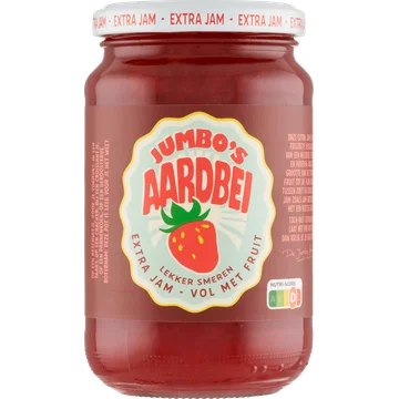 Jumbo's Extra Jam Aardbei 430 g