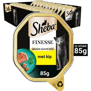 Sheba Finesse Mousse met Kip 22 x 85 g
