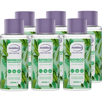 Andrélon Pro Nature Haarconditioner Bamboo Volume Boost 400 ml x 6