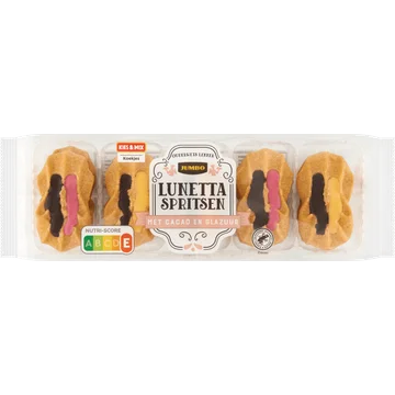 Jumbo Lunetta Spritsen met Cacao en Glazuur 200 g