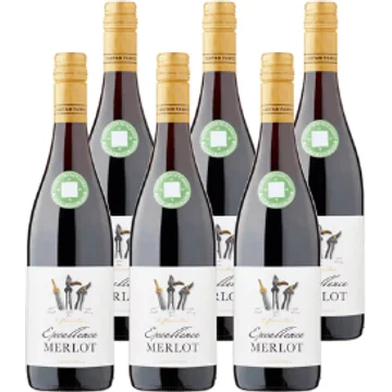 Excellence - Merlot - 6 x 750 ML - zonder doos