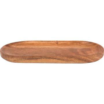 Serveerplankje ovaal hout 31x15cm