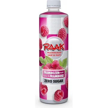 RAAK Vruchtensiroop Frambozen Zero Sugar 0,75L