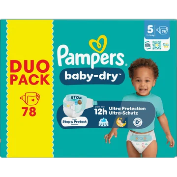 Pampers Baby-Dry Maat 5, 78 Luiers