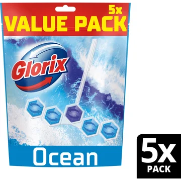 Glorix Power Clean Toiletblok Ocean 5 stuks