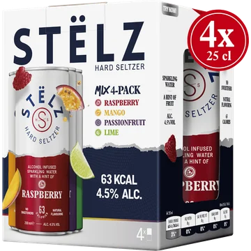 STËLZ - Hard Seltzer - Multipack - 4 x 250ML