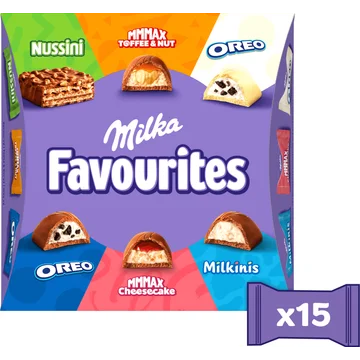MILKA Favourites Praline Chocoladereep - Mini 141g