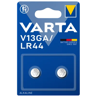 Varta Knoopcel batterij V13GA alkaline 1,5V 2 stuks