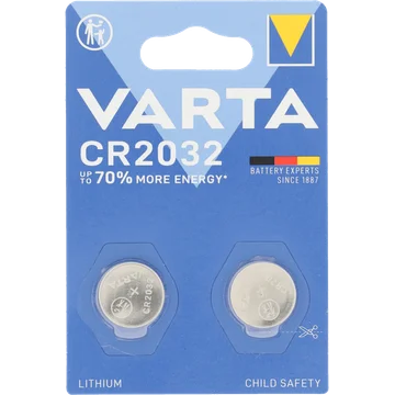 Varta Knoopcel CR2032 Lithium 2 Stuks