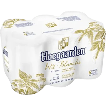 Hoegaarden Witbier Coriander & Orange Peel Blikken 6 x 33 cl