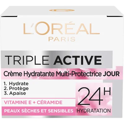 L'Oréal Paris Triple Active Hydraterende en Beschermende Dag Crème 50 ml