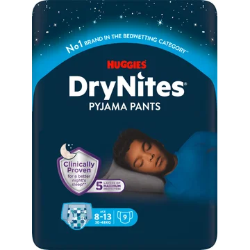 DryNites Absorberende Nachtbroekjes Boy - 8 tot 13 Jaar