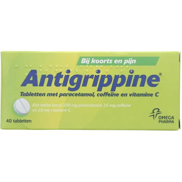 Antigrippine Tabletten bij griep en verkoudheid, 40 stuks 